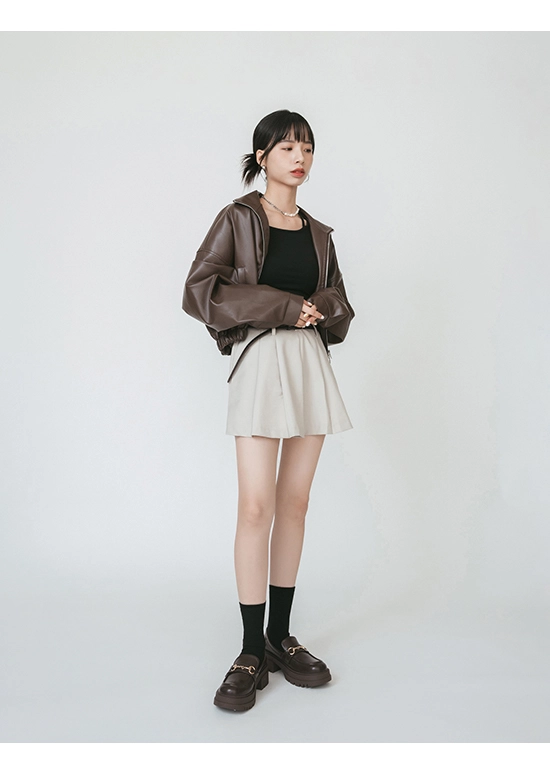 女主風範．鬆糕厚底馬銜釦樂福鞋 復古咖