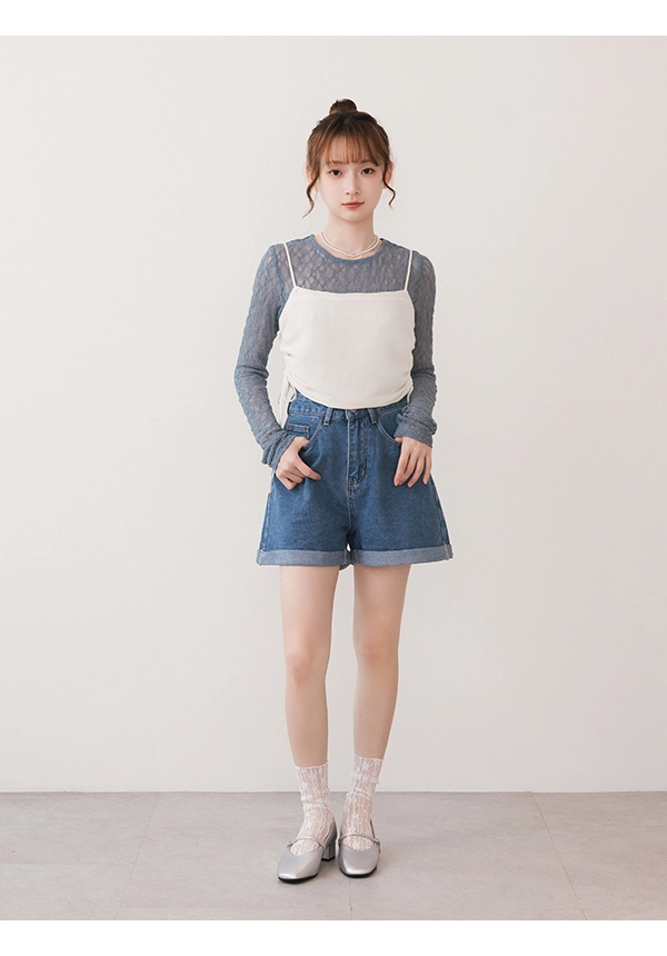 典雅少女V口低跟瑪莉珍鞋 銀