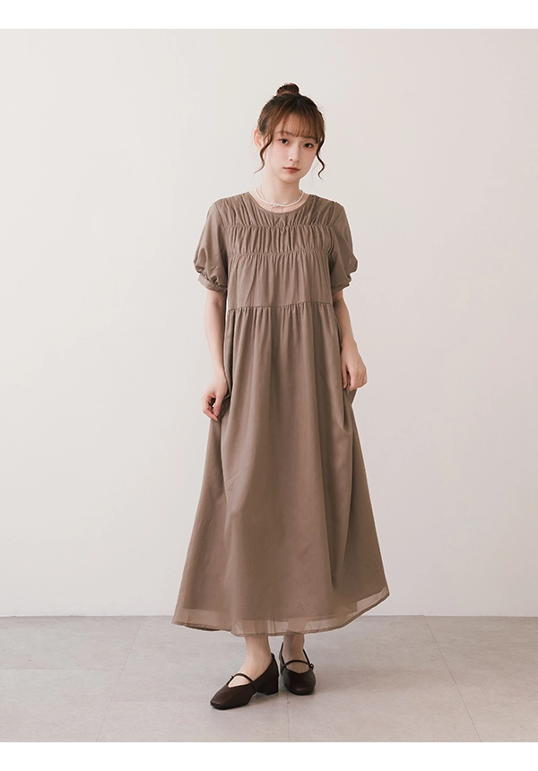 典雅少女V口低跟瑪莉珍鞋 咖