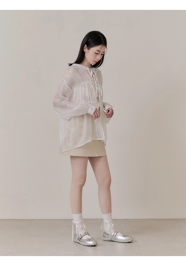 俏皮女孩雙帶運動風芭蕾鞋 銀