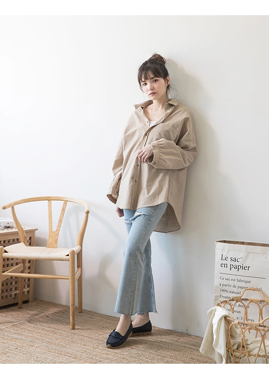 柔軟升級．MIT經典款莫卡辛健走鞋 個性藍