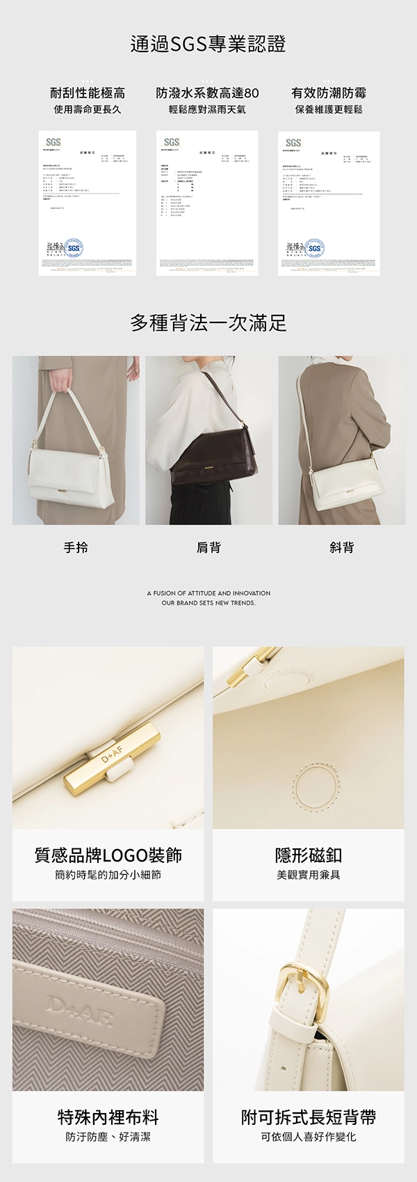 都會俐落兩用郵差包 黑
