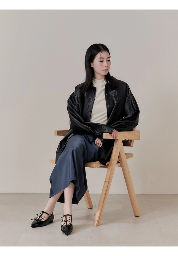 亮麗氣質蝴蝶結T字瑪莉珍鞋 時尚黑