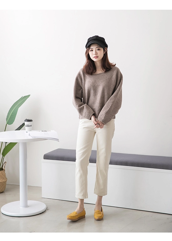 柔軟升級．MIT經典款莫卡辛健走鞋 芥末黃
