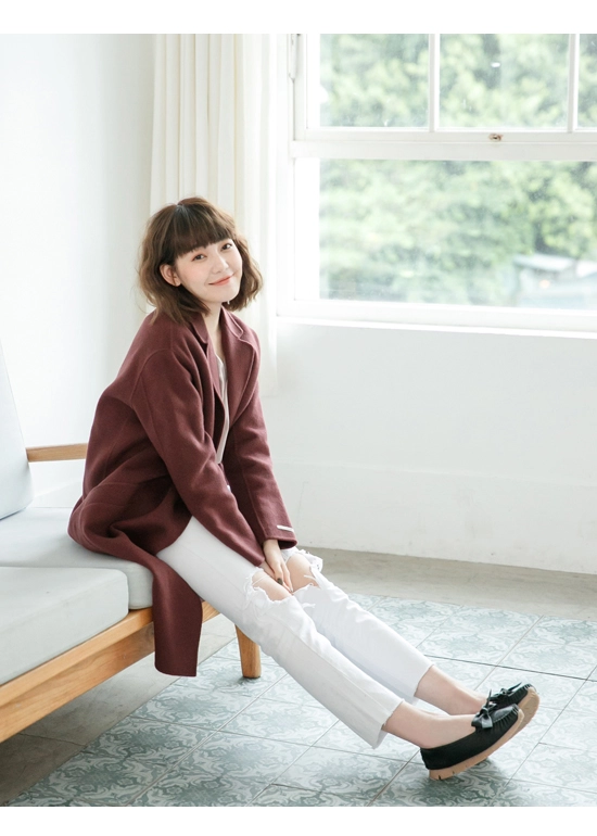 輕甜女孩．MIT小蝴蝶結莫卡辛健走鞋 時尚黑