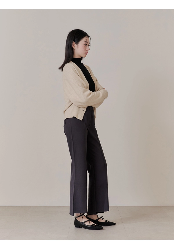 甜美歌德蝴蝶結三條帶尖頭鞋 時尚黑