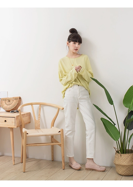 柔軟升級．MIT經典款莫卡辛健走鞋 裸膚粉